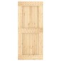 vidaXL Porta Scorrevole con Set Hardware 90x210 cm Legno Massello Pino vidaXL Porta Scorrevole con Set Hardware 90x210 cm Legno Massello Pino