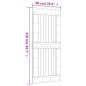 vidaXL Porta Scorrevole con Set Hardware 90x210 cm Legno Massello Pino vidaXL Porta Scorrevole con Set Hardware 90x210 cm Legno Massello Pino