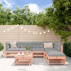vidaXL Set Salotto da Giardino 7 pz in Legno Massello di Douglas