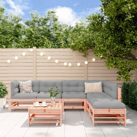vidaXL Set Salotto da Giardino 7 pz in Legno Massello di Douglas