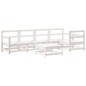 vidaXL Set Salotto da Giardino 6 pz Bianco in Legno Massello di Pino vidaXL Set Salotto da Giardino 6 pz Bianco in Legno Massello di Pino