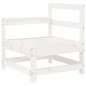 vidaXL Set Salotto da Giardino 6 pz Bianco in Legno Massello di Pino vidaXL Set Salotto da Giardino 6 pz Bianco in Legno Massello di Pino