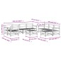 vidaXL Set Salotto da Giardino 10 pz Grigio in Legno Massello di Pino vidaXL Set Salotto da Giardino 10 pz Grigio in Legno Massello di Pino