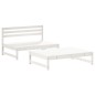 vidaXL Set Salotto da Giardino 2 pz Bianco in Legno Massello di Pino vidaXL Set Salotto da Giardino 2 pz Bianco in Legno Massello di Pino