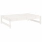 vidaXL Set Salotto da Giardino 2 pz Bianco in Legno Massello di Pino vidaXL Set Salotto da Giardino 2 pz Bianco in Legno Massello di Pino