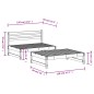 vidaXL Set Salotto da Giardino 2 pz Bianco in Legno Massello di Pino vidaXL Set Salotto da Giardino 2 pz Bianco in Legno Massello di Pino