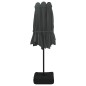 vidaXL Ombrellone a Doppia Testa con LED Antracite 449x245 cm vidaXL Ombrellone a Doppia Testa con LED Antracite 449x245 cm