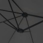vidaXL Ombrellone a Doppia Testa con LED Antracite 449x245 cm vidaXL Ombrellone a Doppia Testa con LED Antracite 449x245 cm