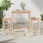 vidaXL Set Bar da Giardino 3 pz in Legno Massello di Pino vidaXL Set Bar da Giardino 3 pz in Legno Massello di Pino