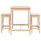 vidaXL Set Bar da Giardino 3 pz in Legno Massello di Pino vidaXL Set Bar da Giardino 3 pz in Legno Massello di Pino