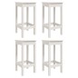 vidaXL Set Bar da Giardino 5 pz Bianco in Legno Massello di Pino vidaXL Set Bar da Giardino 5 pz Bianco in Legno Massello di Pino