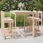 vidaXL Set Bar da Giardino 5 pz in Legno Massello di Pino