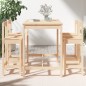 vidaXL Set Bar da Giardino 5 pz in Legno Massello di Pino