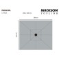Madison Ombrellone da Giardino Denia 200x200 cm Ecru Madison Ombrellone da Giardino Denia 200x200 cm Ecru