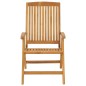 vidaXL Sedie da Giardino Reclinabili con Cuscini 2 pz in Legno di Teak vidaXL Sedie da Giardino Reclinabili con Cuscini 2 pz in Legno di Teak