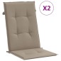vidaXL Sedie da Giardino Reclinabili con Cuscini 2 pz in Legno di Teak vidaXL Sedie da Giardino Reclinabili con Cuscini 2 pz in Legno di Teak