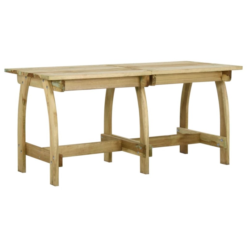 vidaXL Tavolo da Giardino 160x74x75 cm in Legno di Pino Impregnato vidaXL Tavolo da Giardino 160x74x75 cm in Legno di Pino Impregnato