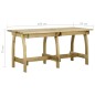 vidaXL Tavolo da Giardino 160x74x75 cm in Legno di Pino Impregnato vidaXL Tavolo da Giardino 160x74x75 cm in Legno di Pino Impregnato