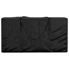 vidaXL Borsa Porta Cuscini da Giardino Nera 150x75x75 cm Polietilene
