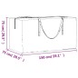 vidaXL Borsa Porta Cuscini da Giardino Nera 150x75x75 cm Polietilene vidaXL Borsa Porta Cuscini da Giardino Nera 150x75x75 cm Polietilene