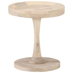 vidaXL Tavolino di Servizio Ø40x45 cm in Legno Massello di Mango