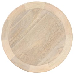 vidaXL Tavolino di Servizio Ø40x45 cm in Legno Massello di Mango