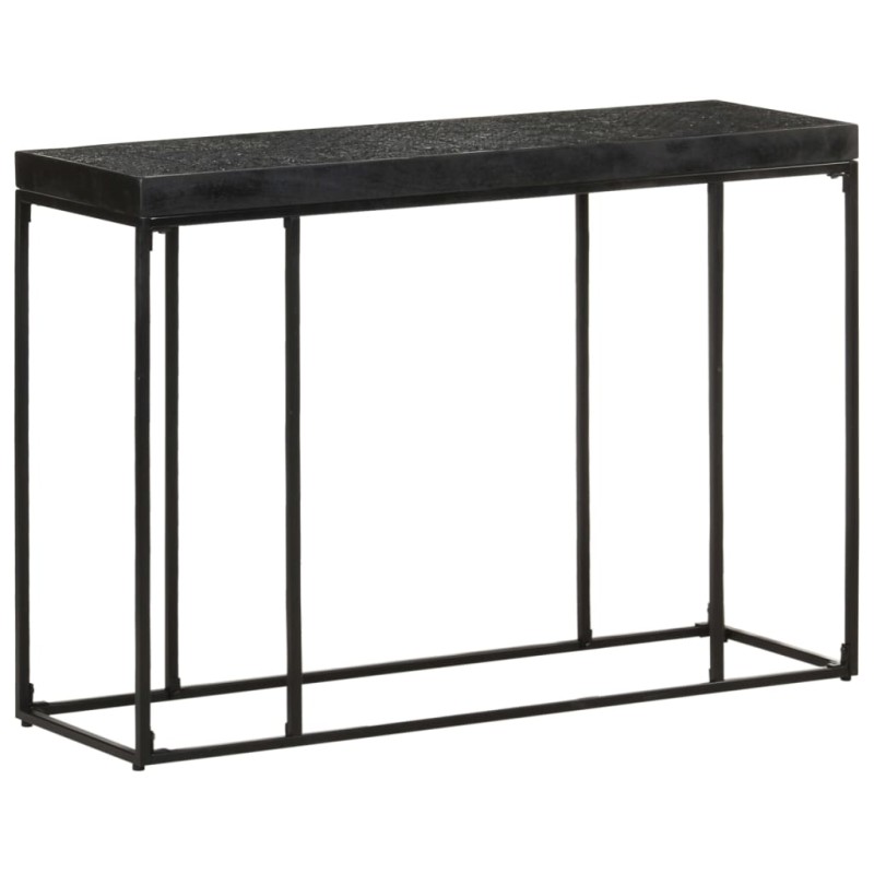 vidaXL Tavolo Consolle Nero 110x35x76 cm Massello di Acacia e Mango vidaXL Tavolo Consolle Nero 110x35x76 cm Massello di Acacia e Mango