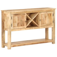 vidaXL Credenza 120x30x76 cm in Legno di Mango Grezzo