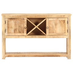 vidaXL Credenza 120x30x76 cm in Legno di Mango Grezzo