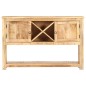 vidaXL Credenza 120x30x76 cm in Legno di Mango Grezzo vidaXL Credenza 120x30x76 cm in Legno di Mango Grezzo