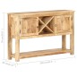 vidaXL Credenza 120x30x76 cm in Legno di Mango Grezzo vidaXL Credenza 120x30x76 cm in Legno di Mango Grezzo