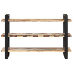 vidaXL Credenza con 3 Ripiani 120x40x75 cm in Massello di Recupero
