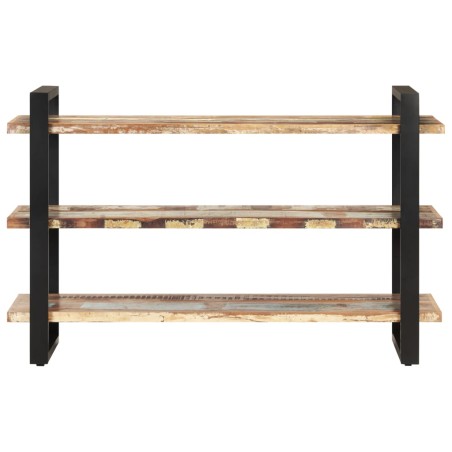 vidaXL Credenza con 3 Ripiani 120x40x75 cm in Massello di Recupero