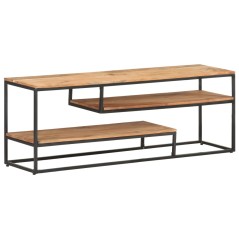 vidaXL Mobile Porta TV 130x30x45 cm in Legno Massello di Acacia