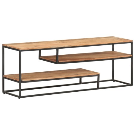 vidaXL Mobile Porta TV 130x30x45 cm in Legno Massello di Acacia