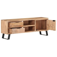 vidaXL Mobile TV 120x30x42cm in Massello di Mango con Angoli Vivi