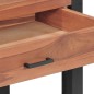 vidaXL Scrivania con 2 Cassetti 140x40x75 cm in Legno di Teak vidaXL Scrivania con 2 Cassetti 140x40x75 cm in Legno di Teak