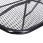 vidaXL Tavolo da Balcone Nero 60x40 cm in Acciaio vidaXL Tavolo da Balcone Nero 60x40 cm in Acciaio