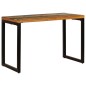 vidaXL Tavolo da Pranzo 115x55x76 cm Legno Massello Recupero e Acciaio vidaXL Tavolo da Pranzo 115x55x76 cm Legno Massello Recupero e Acciaio