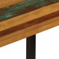 vidaXL Tavolo da Pranzo 115x55x76 cm Legno Massello Recupero e Acciaio vidaXL Tavolo da Pranzo 115x55x76 cm Legno Massello Recupero e Acciaio