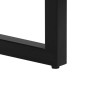 vidaXL Tavolo da Pranzo 115x55x76 cm Legno Massello Recupero e Acciaio vidaXL Tavolo da Pranzo 115x55x76 cm Legno Massello Recupero e Acciaio