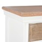 vidaXL Credenza Bianca 60x30x80 cm in Legno Massello vidaXL Credenza Bianca 60x30x80 cm in Legno Massello