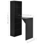 vidaXL Tavolo da Bar con Mobiletto Nero 115x59x200 cm vidaXL Tavolo da Bar con Mobiletto Nero 115x59x200 cm