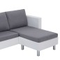 vidaXL Divano a 3 Posti con Cuscini Bianco in Similpelle vidaXL Divano a 3 Posti con Cuscini Bianco in Similpelle