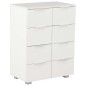 vidaXL Credenza Bianco Lucido 60x35x80 cm in Legno Multistrato vidaXL Credenza Bianco Lucido 60x35x80 cm in Legno Multistrato