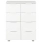 vidaXL Credenza Bianco Lucido 60x35x80 cm in Legno Multistrato vidaXL Credenza Bianco Lucido 60x35x80 cm in Legno Multistrato