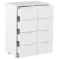 vidaXL Credenza Bianco Lucido 60x35x80 cm in Legno Multistrato vidaXL Credenza Bianco Lucido 60x35x80 cm in Legno Multistrato
