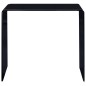 vidaXL Tavolino da Salotto Nero 50x50x45 cm in Vetro Temperato
