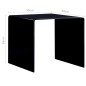vidaXL Tavolino da Salotto Nero 50x50x45 cm in Vetro Temperato