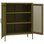 vidaXL Armadietto Verde Oliva 80x35x101,5 cm in Acciaio vidaXL Armadietto Verde Oliva 80x35x101,5 cm in Acciaio